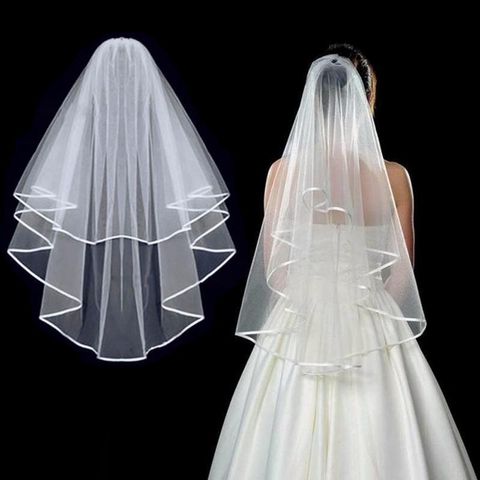 Women's Simple Style Solid Color Cloth Birdcage Veils