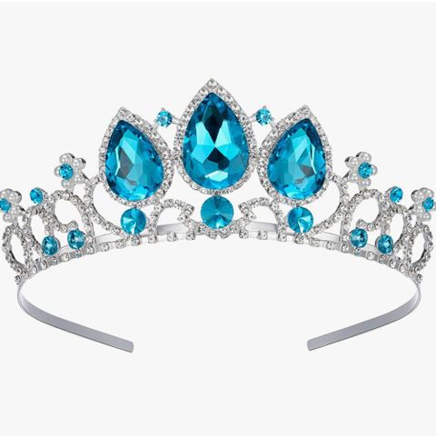 Women's IG Style Water Droplets Heart Shape Alloy Plating Hollow Out Inlay Crystal Rhinestones Crown