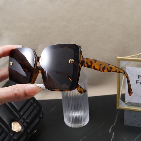 Lässig Einfacher Stil Farbverlauf Pc Quadrat Vollbild Sonnenbrille Der Frauen