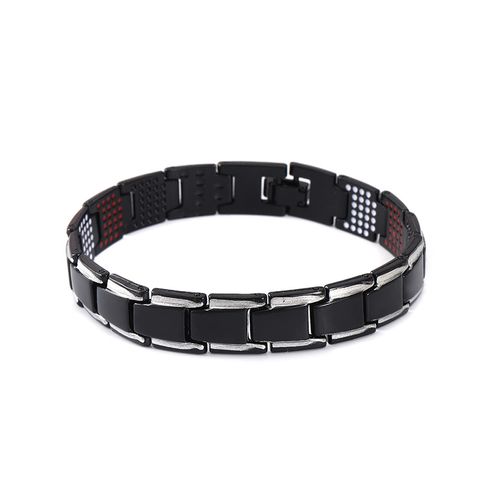 Fashion Geometric Metal Plating Inlay Magnet Unisex Bracelets 1 Piece