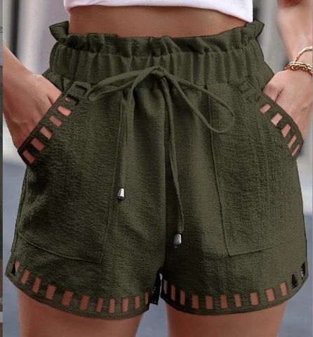 Women's Daily Streetwear Solid Color Shorts Pocket Straight Pants