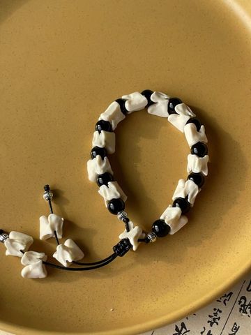 Ethnic Style Geometric Agate Obsidian Bracelets In Bulk