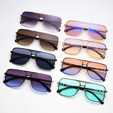 Elegant Basic Simple Style Solid Color Pc Square Frameless Glasses