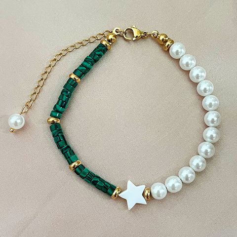 Casual Elegant Star Imitation Pearl Natural Stone Unisex Bracelets