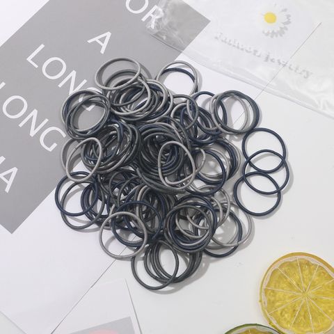 Simple Style Colorful Hair Tie 100 Pieces