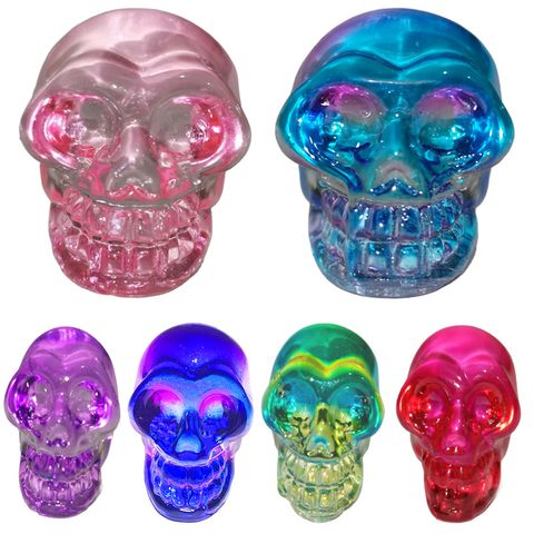 Punk Skull Glass Artificial Decorations