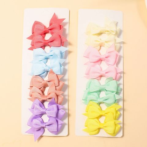 Women's Artistic Korean Style Bow Knot Polyester Hair Clip