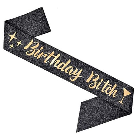 Birthday Simple Style Letter Cloth Birthday Etiquette Belt