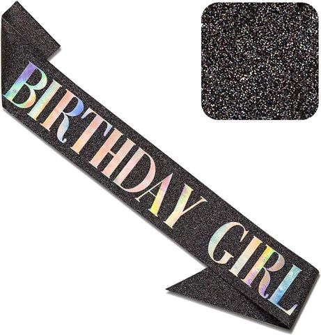 Birthday Simple Style Letter Cloth Birthday Etiquette Belt