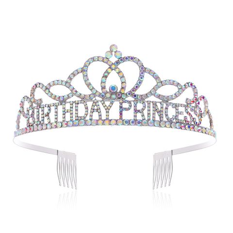 Women's Elegant Crown Alloy Rhinestone Diamond Crown
