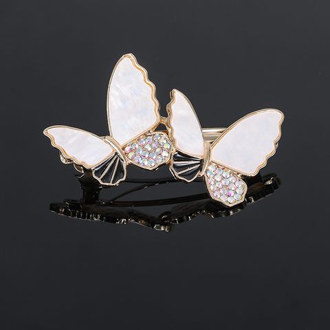 Women's Simple Style Classic Style Butterfly Zinc Alloy Inlay Rhinestones Hair Clip