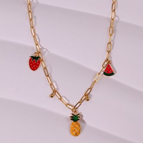 304 Stainless Steel Gold Plated Sweet Plating Fruit Choker