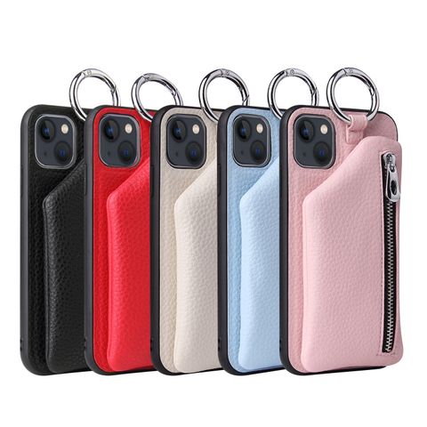 Imitation Leather Color Block Simple Style Phone Cases Phone Accessories