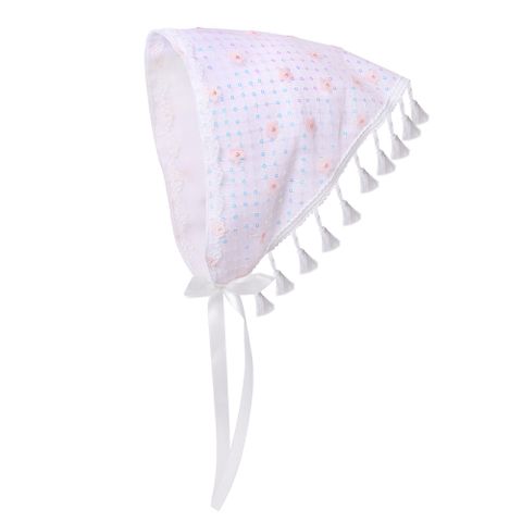 Women's Pastoral Plaid Flower Cloth Net Yarn Hair Band