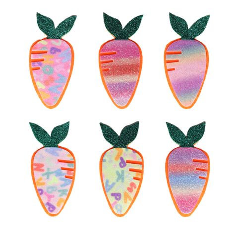 Girl'S Simple Style Color Block Cloth Printing Hair Clip