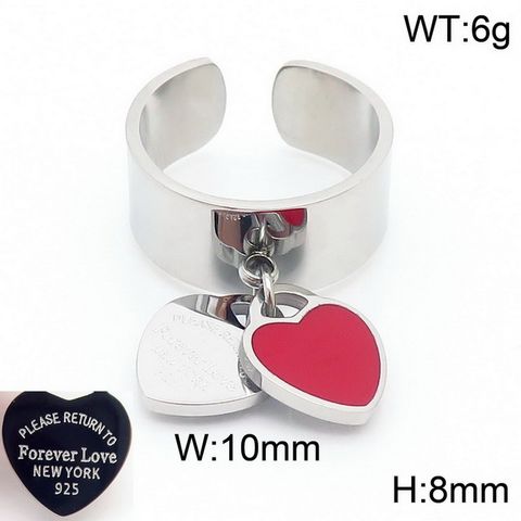 304 Stainless Steel 18K Gold Plated Simple Style Beaded Enamel Heart Shape Rings Bracelets Necklace