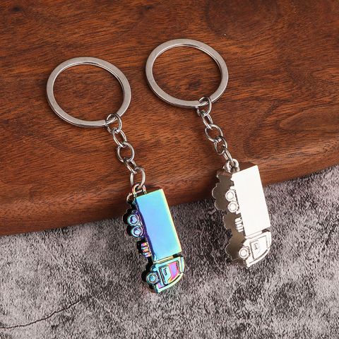 Casual Simple Style Truck Alloy Iron Polishing Plating White Gold Plated Bag Pendant Keychain