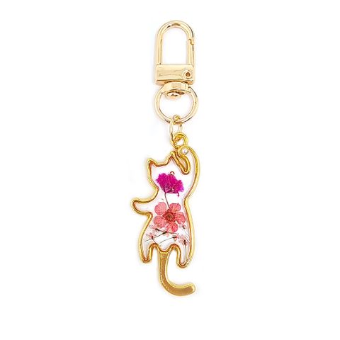 Cute Simple Style Animal Flower Alloy Resin Keychain