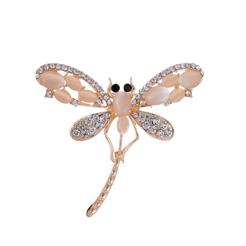 Cute Dragonfly Umbrella Alloy Rhinestones Unisex Brooches