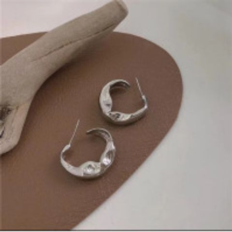 1 Pair Sweet Square Heart Shape Bow Knot Plating Alloy Ear Studs