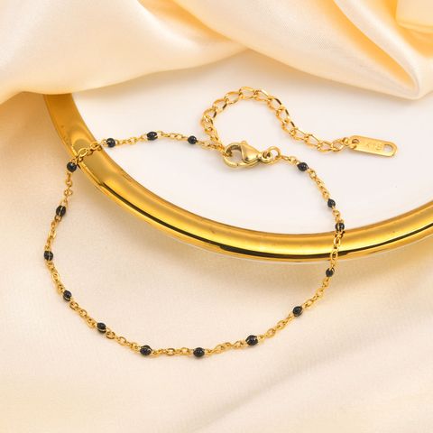 Simple Style Geometric 201 Stainless Steel 18K Gold Plated Women's Anklet