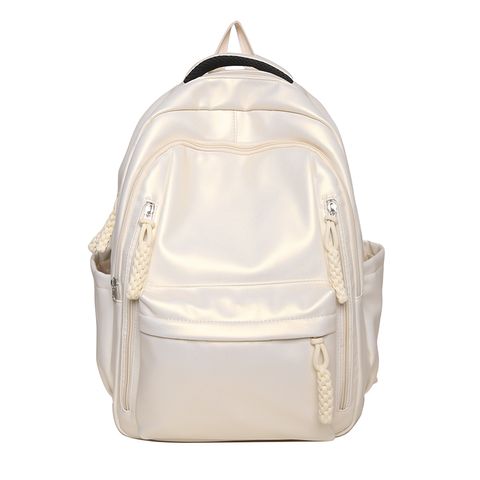 Waterproof 20 Inch Solid Color School Daily School Backpack