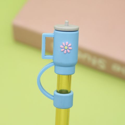 Cute Cartoon Plastic Silica Gel Soft Glue Straw Straw Cap