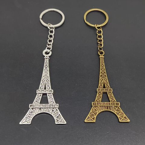Retro Simple Style Tower Alloy Bag Pendant Keychain
