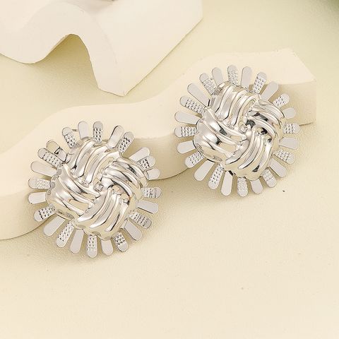 Simple Style Tortoise Sunflower Iron Women's Rings Earrings