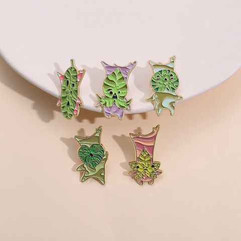 Cartoon Style Cute Animal Alloy Stamping Stoving Varnish Plating Unisex Brooches