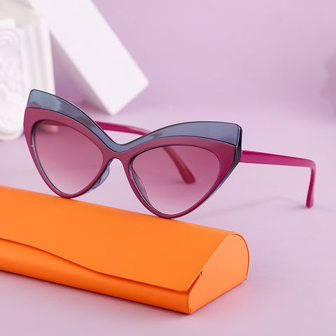 Streetwear Geometric Pc Cat Eye Full Frame Glasses
