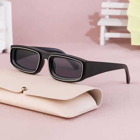 Streetwear Solid Color Pc Square Full Frame Glasses