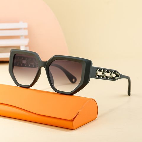 Streetwear Geometric Pc Cat Eye Full Frame Glasses