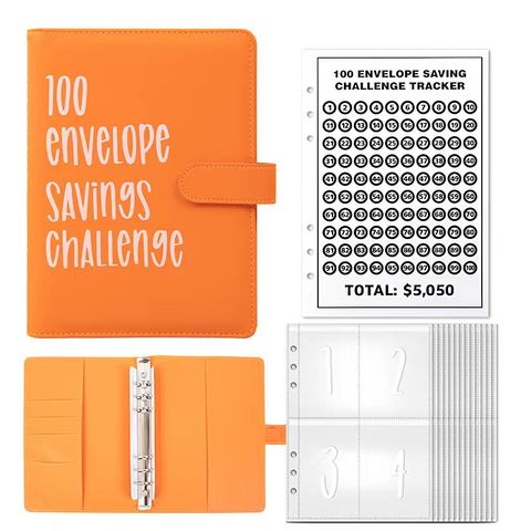 1 Piece 1 Set Letter Learning Pvc Preppy Style Loose Spiral Notebook