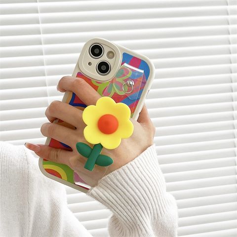 Imitation Leather Flower Sweet Phone Accessories