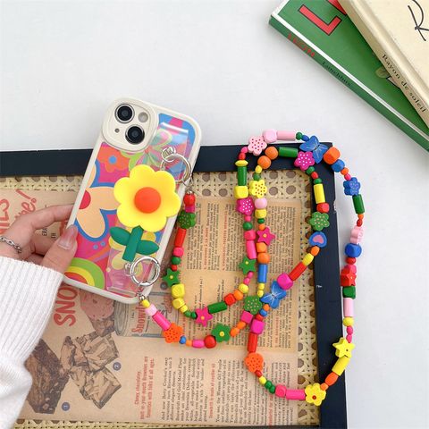 Imitation Leather Flower Sweet Phone Accessories