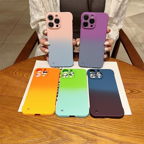 Plastic Color Block Simple Style Classic Style Phone Cases Phone Accessories