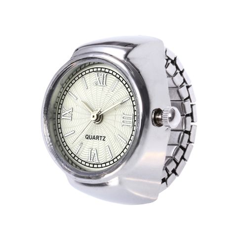 Casual Novelty Round Single Folding Buckle Ring Table Quartz Women's Watches