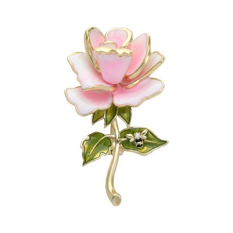 Simple Style Flower Copper Plating Women's Brooches
