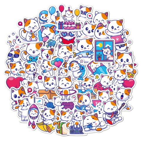 Children's Stickers Wholesale More Than 50 Small Size Stickers Cute Cartoon Graffiti Water Cup Luggage Waterproof Stickers