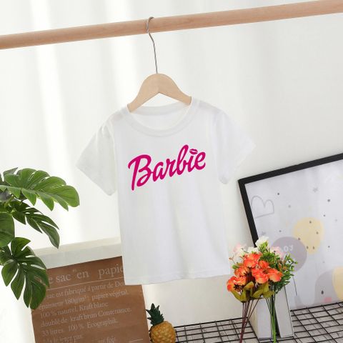 Casual Letter Printing Cotton Blend T-shirts & Blouses