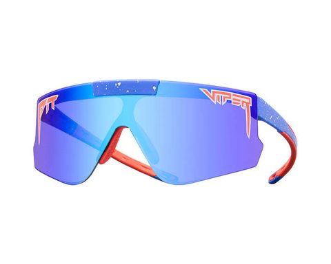 Exaggerated Gradient Color Tac Square Half Frame Sports Sunglasses