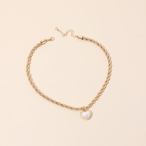 Twist Love Pearl Necklace Ladies  Clavicle Chain Women's Necklace