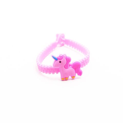 Children's Pvc Cartoon Mermaid Unicorn Flamingo Bracelet