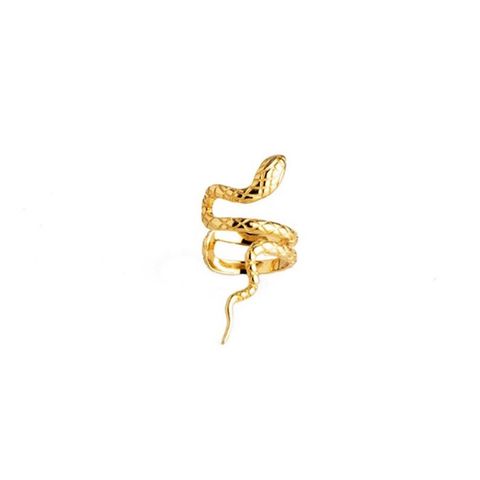 S925 Sterling Silver Fashion Creative Single Snake-shaped Ear Clip Earless Earrings