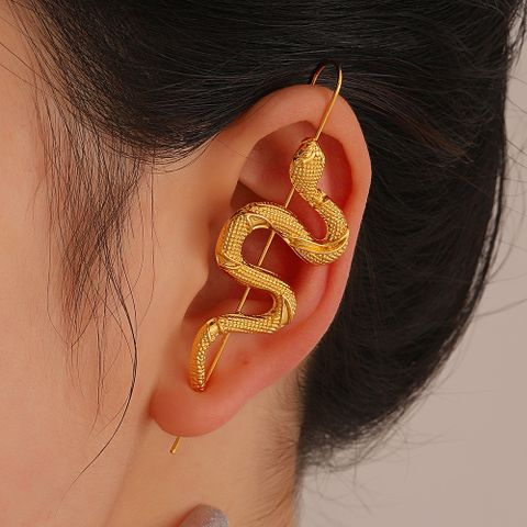 Wholesale Jewelry Hip-hop Snake Alloy No Inlaid Earrings
