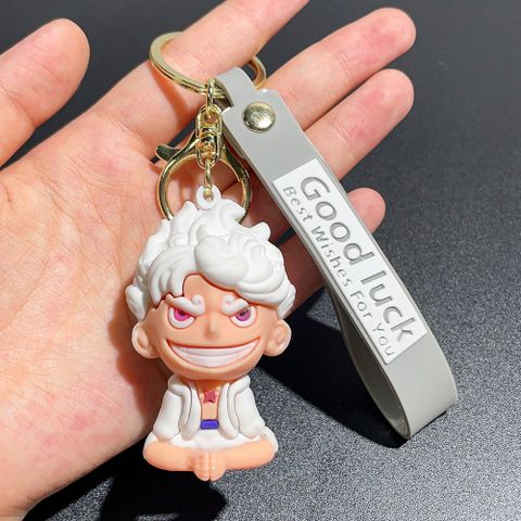 1 Piece Fashion Cartoon Character Letter Silica Gel Unisex Bag Pendant Keychain