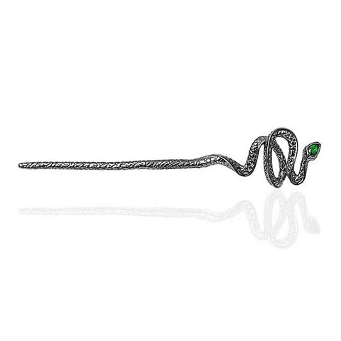 Retro Fashion Animal Snake Alloy Artificial Gemstones Hairpin
