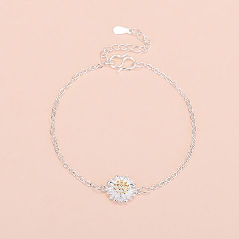 Elegant Simple Style Daisy Copper Bracelets Necklace 1 Piece