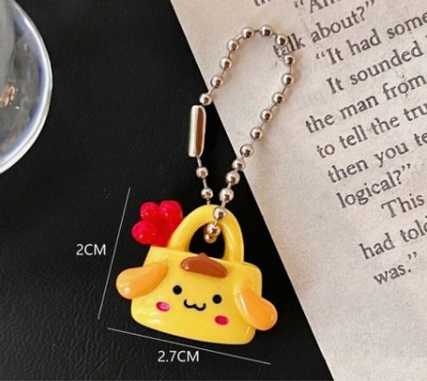 Cute Animal Resin Unisex Bag Pendant Keychain